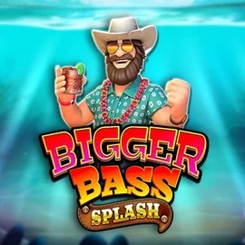 Bigger Bass Splash online game logo by Pragmatic Play on catspinscasino.eu.com