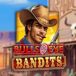 Slots logo of Bulls Eye Bandits from Origins at Catspins Casino
