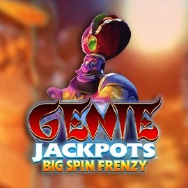 Genie Jackpots: Big Spin Frenzy slot visual from Blueprint Gaming available on catspinscasino.eu.com