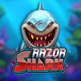 Razor Shark online game logo by Push Gaming on catspinscasino.eu.com