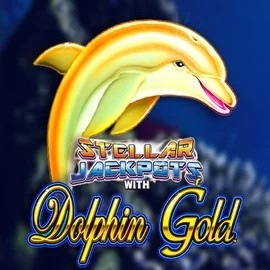 Dolphin Gold with Stellar Jackpots logo by Lightning Box Game Catspins Casino