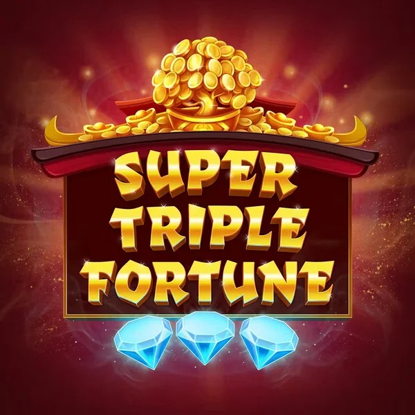 Super Triple Fortune slot logo by Greentube at Catspins Casino