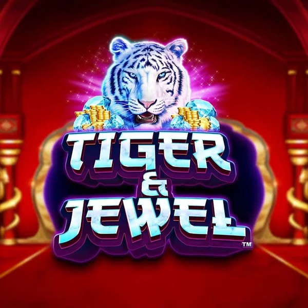 Tiger and Jewel by Greentube, showcased at catspinscasino.eu.com – game logo